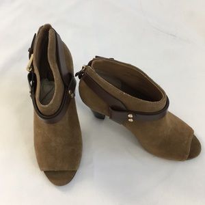 Vince Camuto Bootie in Brown Suede